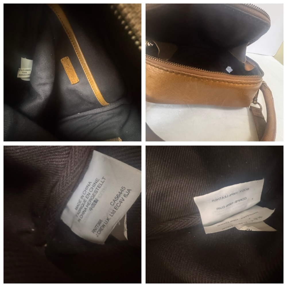 Madewell Leather Square Satchel Bag Shoulder Crossbody Zip Satchel Minimalist - Picture 15 of 16
